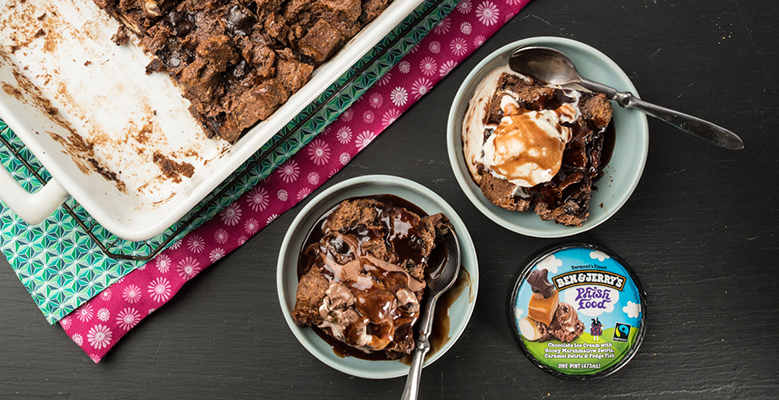 Σοκολατένια πουτίγκα ψωμιού Ben & Jerry's